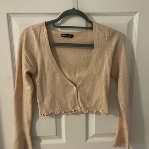 Long sleeve tan top